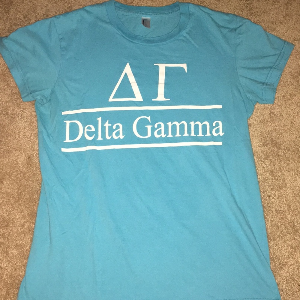 DELTA GAMMA DG letter tee